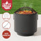 Grillz Fire Pit BBQ Charcoal Smoker Portable Mesh Pits Outdoor Camping Fireplace