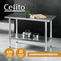 Cefito Stainless Steel Kitchen Benches Work Bench Food Prep Table 1219x610mm 430