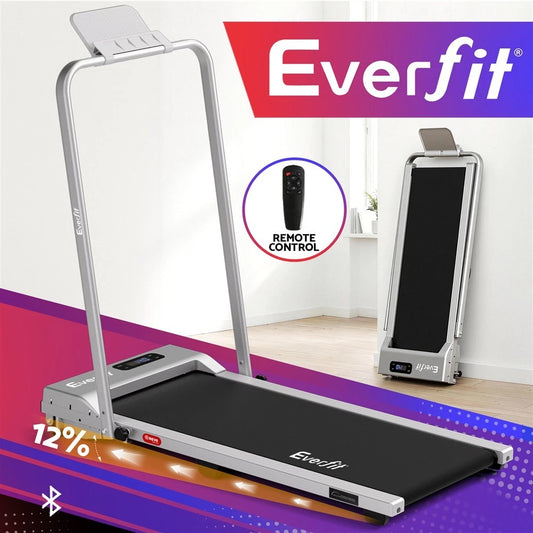 Everfit 3 in 1 Walking Pad Treadmill 12% Incline Under Desk Foldable 38cmSilver