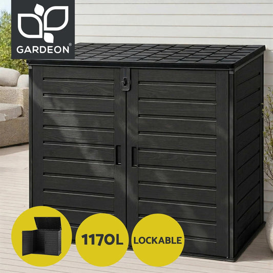 Gardeon Outdoor Storage Box 1170L Container Lockable Cabinet Tool Organizer Shed