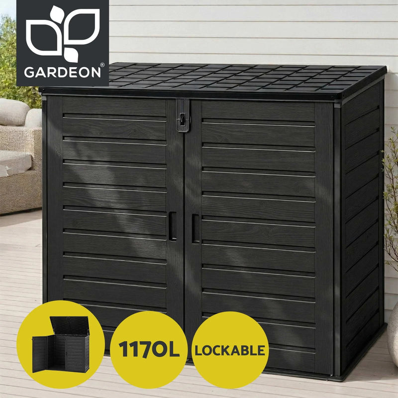 Gardeon Outdoor Storage Box 1170L Container Lockable Cabinet Tool Organizer Shed
