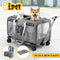 i.Pet Pet Stroller Foldable Swivel Wheels Cat Dog Carrier Grey