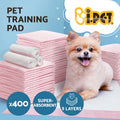 i.Pet Pet Training Pads 400 Puppy Dog Toilet Cat Indoor 60x60cm Super Absorbent