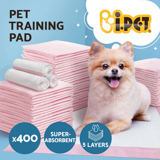 i.Pet Pet Training Pads 400 Puppy Dog Toilet Cat Indoor 60x60cm Super Absorbent