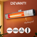 Devanti 2000W Electric Infrared Strip Heater Remote Control