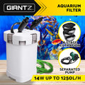 Giantz Aquarium Filter Fish Tank External Canister Water Pump Sponge 1250L/H
