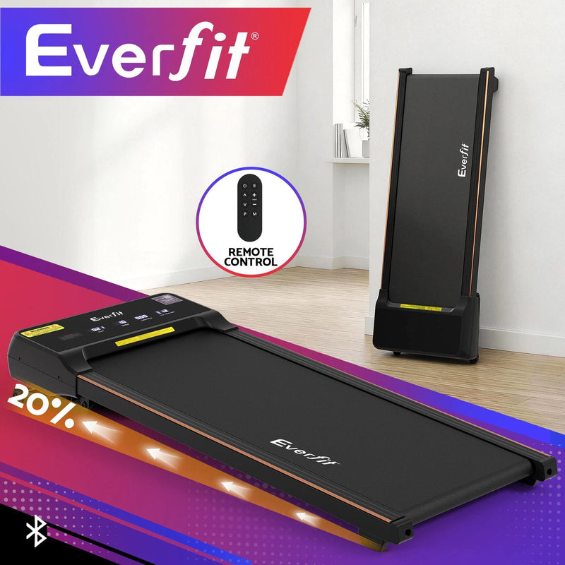 Everfit 3 in 1 Walking Pad Treadmill 20% Auto Incline Under Desk 40cm Belt