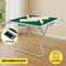 Folding Mahjong Table Game Table for Home with 4 Drawers and Cup Holders Green