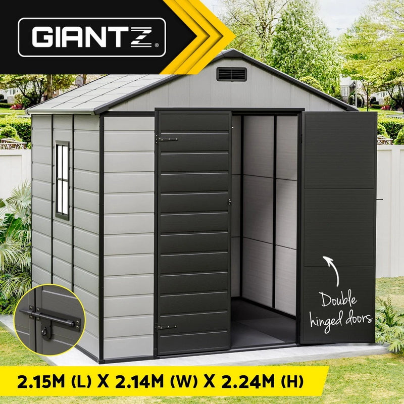 Giantz Garden Shed Sheds Outdoor Storage 2.15x2.14M Tool Workshop House Shelter