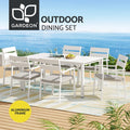 Gardeon 7 Piece Outdoor Dining Set Aluminium Table Chairs 6-seater Lounge Setting
