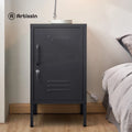 Artiss Bedside Table Side Table Metal Storage Cabinet Nightstand Black MINI