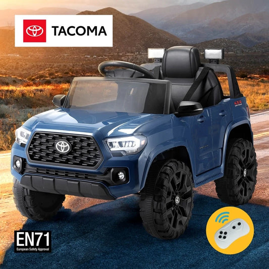 Kids Electric Ride On Car Toyota Tacoma Off Road Jeep Toy Cars Remote 12V Blue