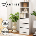 Artiss 3 Chest of Drawers Dresser Tallboy Storage Cabinet 3 Shelves White