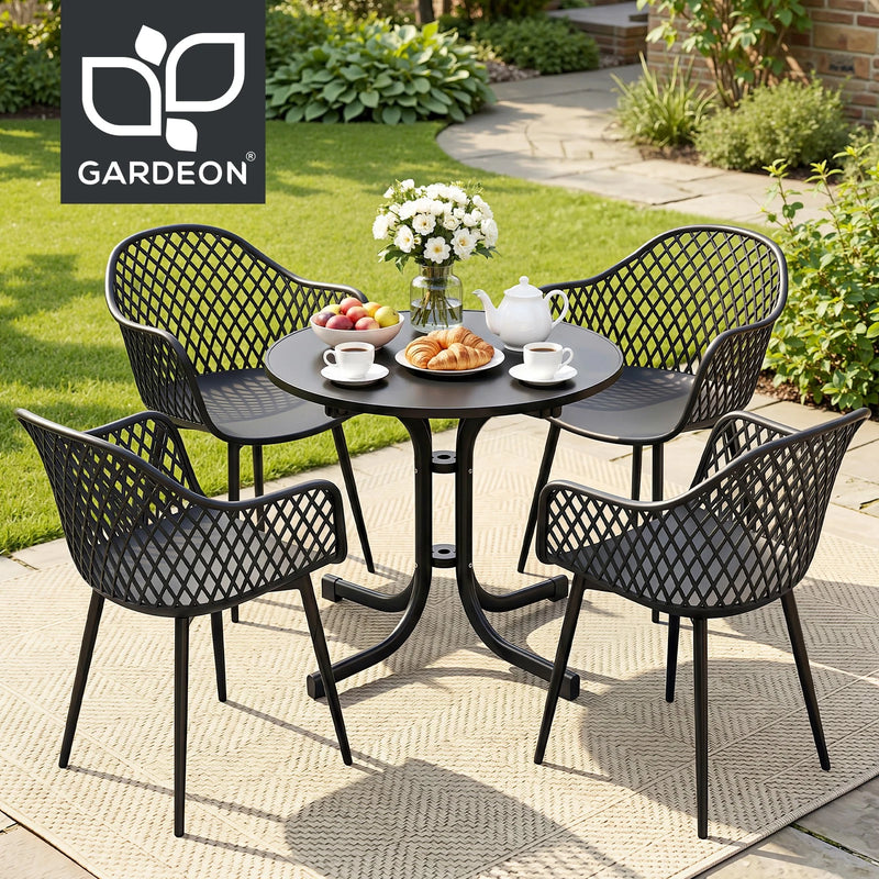 Gardeon 5PCS Outdoor Dining Set Table and Chairs Patio Furniture Garden Diamond