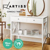 Artiss Console Table Hall Side Entry 2 Drawers Display White Desk Furniture