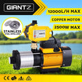 Giantz Garden Water Pump High Pressure 2500W Max 6-Stage Tank Irrigation Yellow