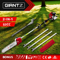 Giantz Pole Chainsaw 2 Stroke Petrol Tree Pruner Long Reach Saw Bar 2 In 1