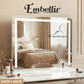 Embellir Makeup Mirror 60x50cm Hollywood Vanity with LED Light Tabletop White