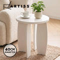 Artiss Round End Table High-Gloss Coffee Table Side Bedside Nightstand 40x45cm