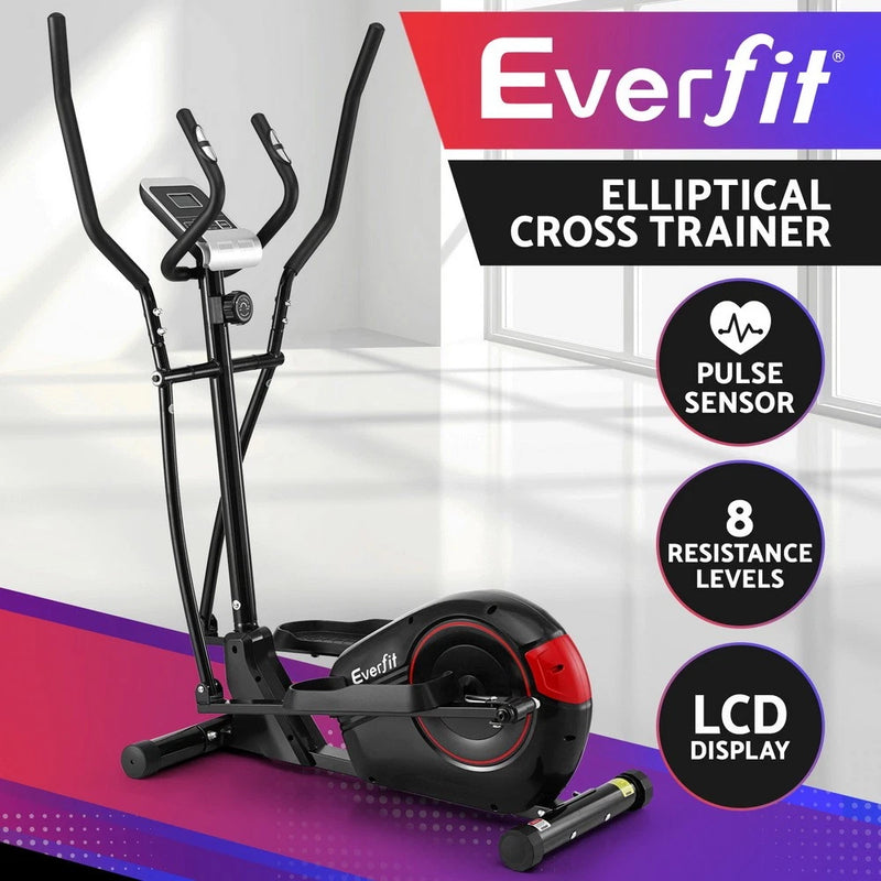 Everfit Exercise Bike Elliptical Cross Trainer Home Gym Fitness Machine LCD