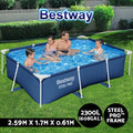 Bestway Swimming Pool Above Ground Pools Steel Pro Frame Family 259x170x61cm