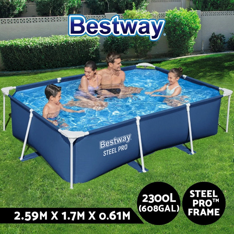Bestway Swimming Pool Above Ground Pools Steel Pro Frame Family 259x170x61cm