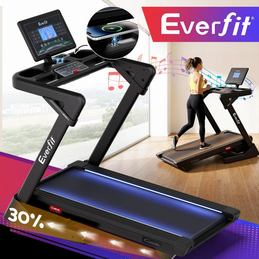 Everfit 3 in 1 Treadmill 30% Auto Incline Treadmills with LED Lights 500cmBelt