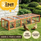 i.Pet Chicken Coop Wooden Pet Run Rabbit Hutch Large Outdoor Cage w/Play Are
