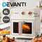 Devanti 6L Air Fryer Knob Control 1700W Cream