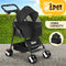 i.Pet Pet Stroller Dog Pram Large Cat Carrier Travel Pushchair Foldable 4 Wheels
