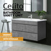 Cefito Vanity Unit 915mm Basin Bathroom Cabinet Storage Wall Hung Sink Grey
