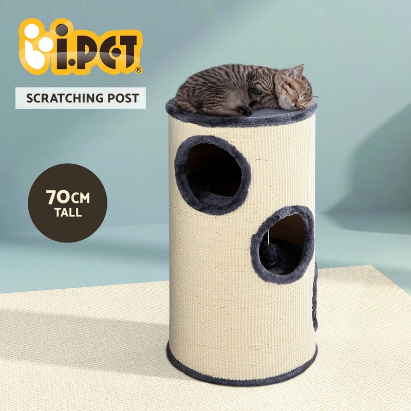 i.Pet Cat Tree Scratching Post Tower Scratcher 70cm Trees Condo Wood House Toys
