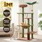 i.Pet Cat Tree Tower 152cm Jungle Multi-Level Scratching Post Leafy Canopy