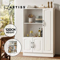Artiss Buffet Sideboard Cupboard Cabinet 2 Doors Pantry Storage Hutch White ARIA