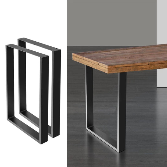 Artiss 2x Coffee Dining Steel Table Legs Industrial Vintage Bench Metal BOX 50CM