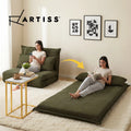 Artiss Floor Lounge Chair Sofa Bed Chaise &Coffee Table Side Table Marble Effect