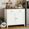 Artiss Buffet Sideboard Storage Cabinet Kitchen Cupboard Hallway 2 Drawers White