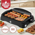 Grillz Electric BBQ Grill Non-Stick Barbecue Plate for Indoor Outdoor 1950W