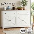 Artiss Buffet Sideboard Cupboard Storage Cabinet Kitchen 2 Drawers 140CM White