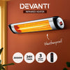 Devanti Electric Strip Heater Radiant Heaters Indoor Outdoor Remote 2000W