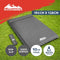 Weisshorn Self Inflating Mattress 10CM Camping Sleeping Mat Air Bed Double Grey