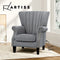 Artiss Upholstered Fabric Armchair Accent Tub Chairs Modern seat Sofa Lounge
