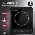 Devanti Induction Cooktop 30cm Electric Stove Ceramic Portable Kitchen Cooker