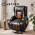 Artiss Recliner Chair Electric Massage Chairs Lift Heated Leather Lounge Sofa