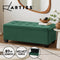 Artiss Storage Ottoman Blanket Box Bench 97cm Velvet Chest Foot Stool Green