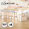 Artiss 4x Bar Stools Kitchen Dining Chairs Wooden Counter Stool White