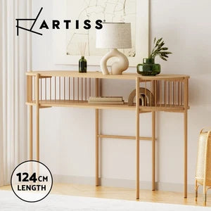 Artiss Console Table Hallway Table Entry Table Display Sofa Table 124CM Pine