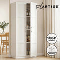Artiss 2 Door Buffet Sideboard Cupboard Cabinet Pantry Organiser Shelves White