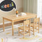 Keezi Kids Table and Chairs Set Play Activity Study Desk Natural Pinewood 3PCS
